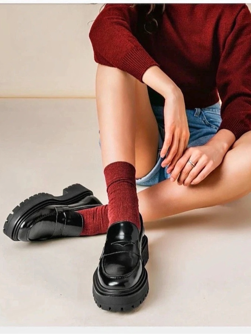 Thursday Boot Company The Penny Platform Black Platform Loafers - Worn once. Siz